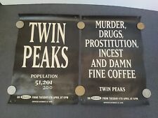 Vintage Twin Peaks Advert Promo Poster Clippings Cable Guide Magazine April 1995 picture