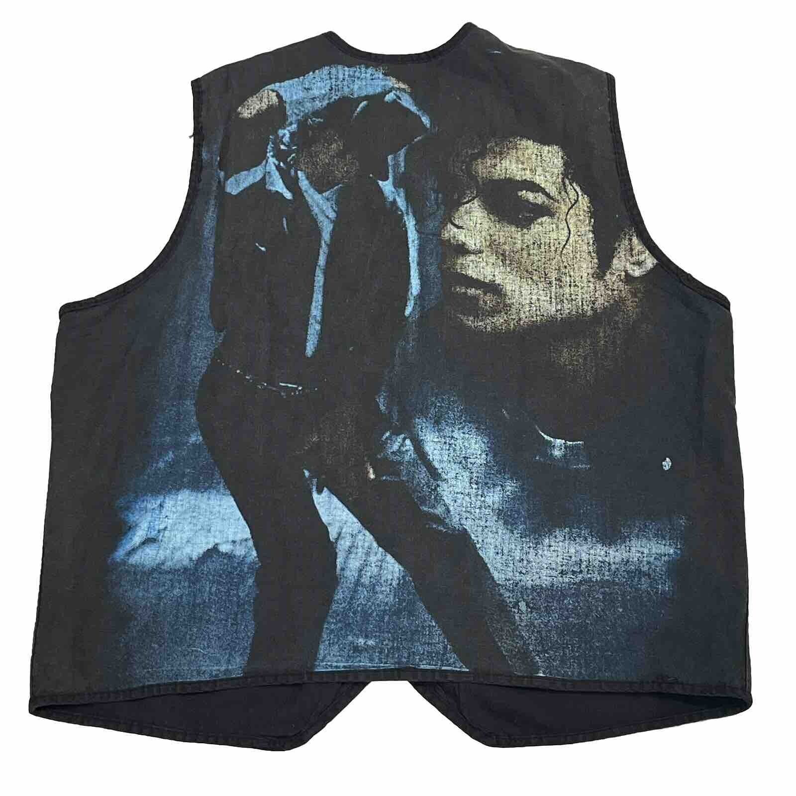 Vintage Michael Jackson Snap Button Vest Empire Rock Of The T-shirts France