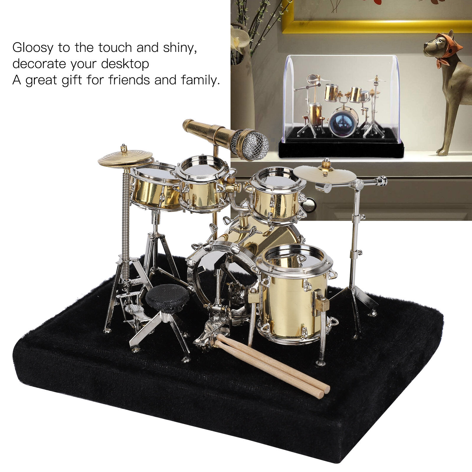 Drum Model Long Service Life Drum Model Gift For Instrument Music Lovers