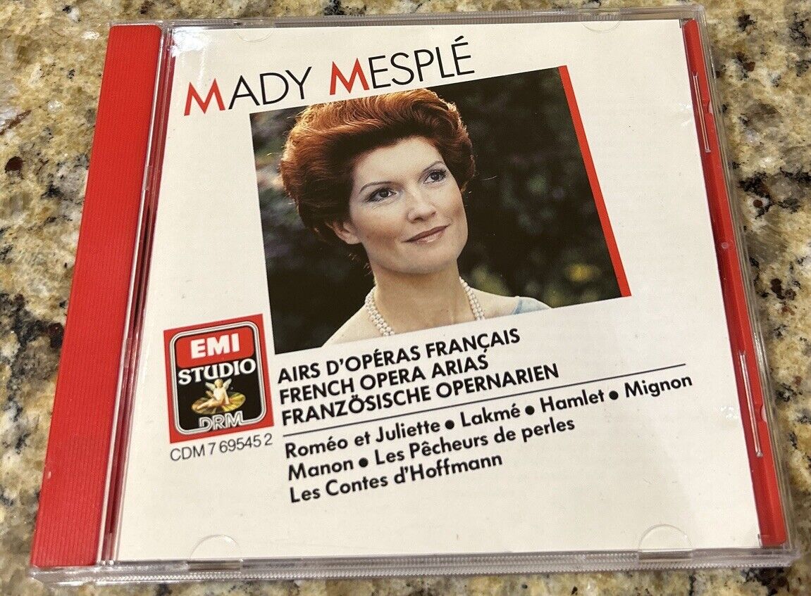 Mady Mesple: French Opera Arias, Airs dopera Francais - Audio CD. CDM 7695452