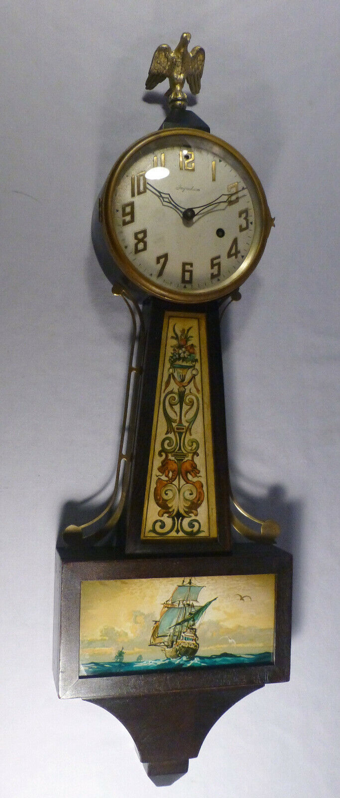 Antique Ingraham Wall Banjo Clock -BEST OFFER - 