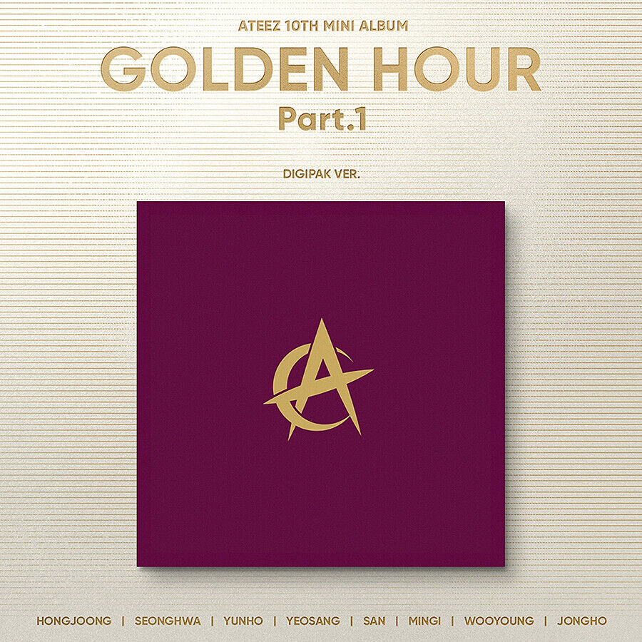 ATEEZ GOLDEN HOUR:PART.1 10th Mini Album DIGIPAK Ver/CD+Photo Book+Card+etc+GIFT