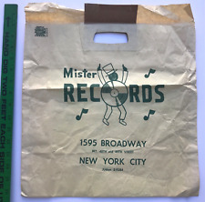 Vintage 1960's? MISTER RECORDS STORE SHOPPING BAG New York City Jazz Logo LP/33 picture