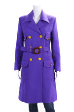 Cormio Womens NWT Nico Long Sartorial Wool Jacket Coat Purple Size S picture