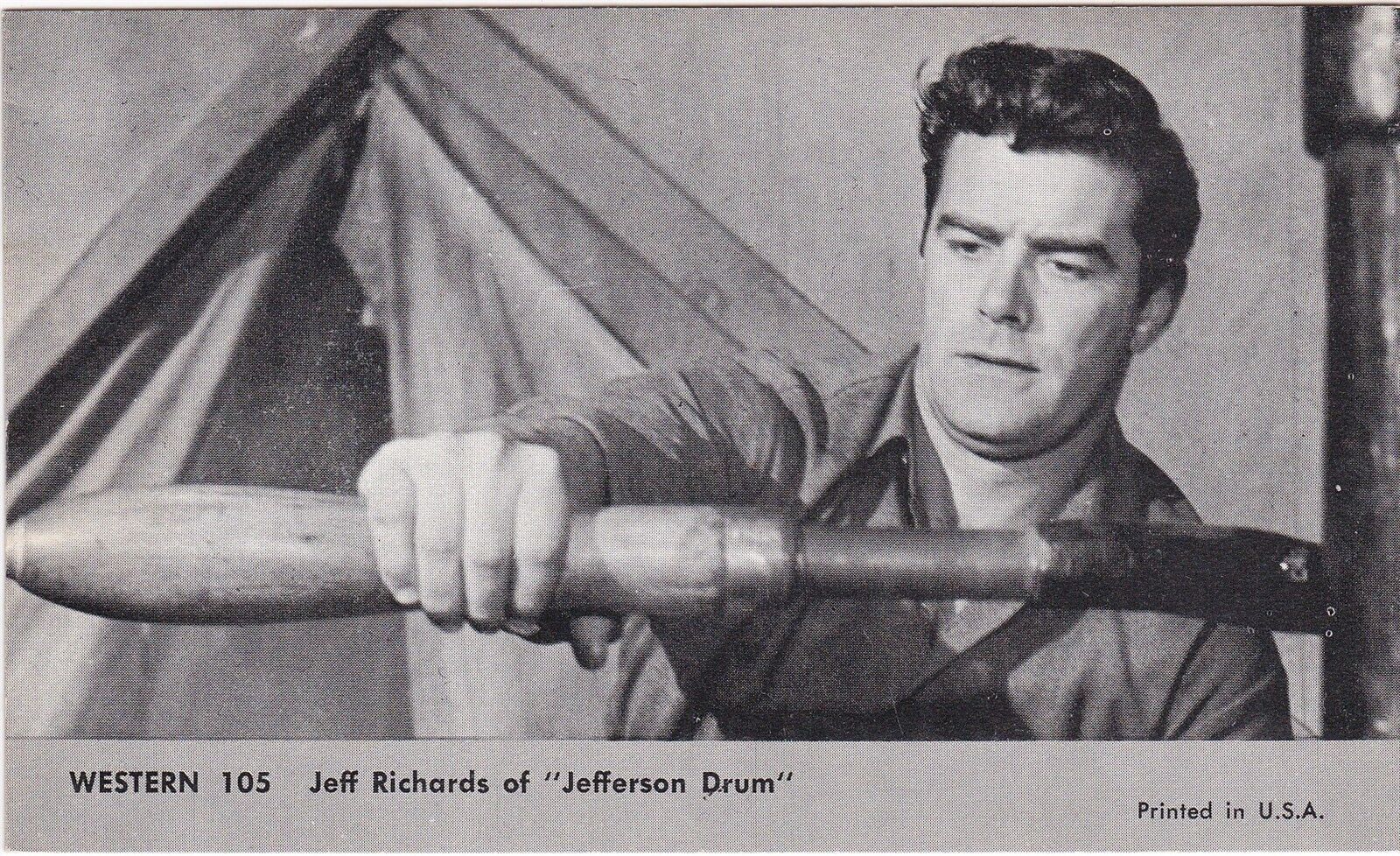 1959 NU-CARD TV WESTERNS, #105 JEFF RICHARDS/\