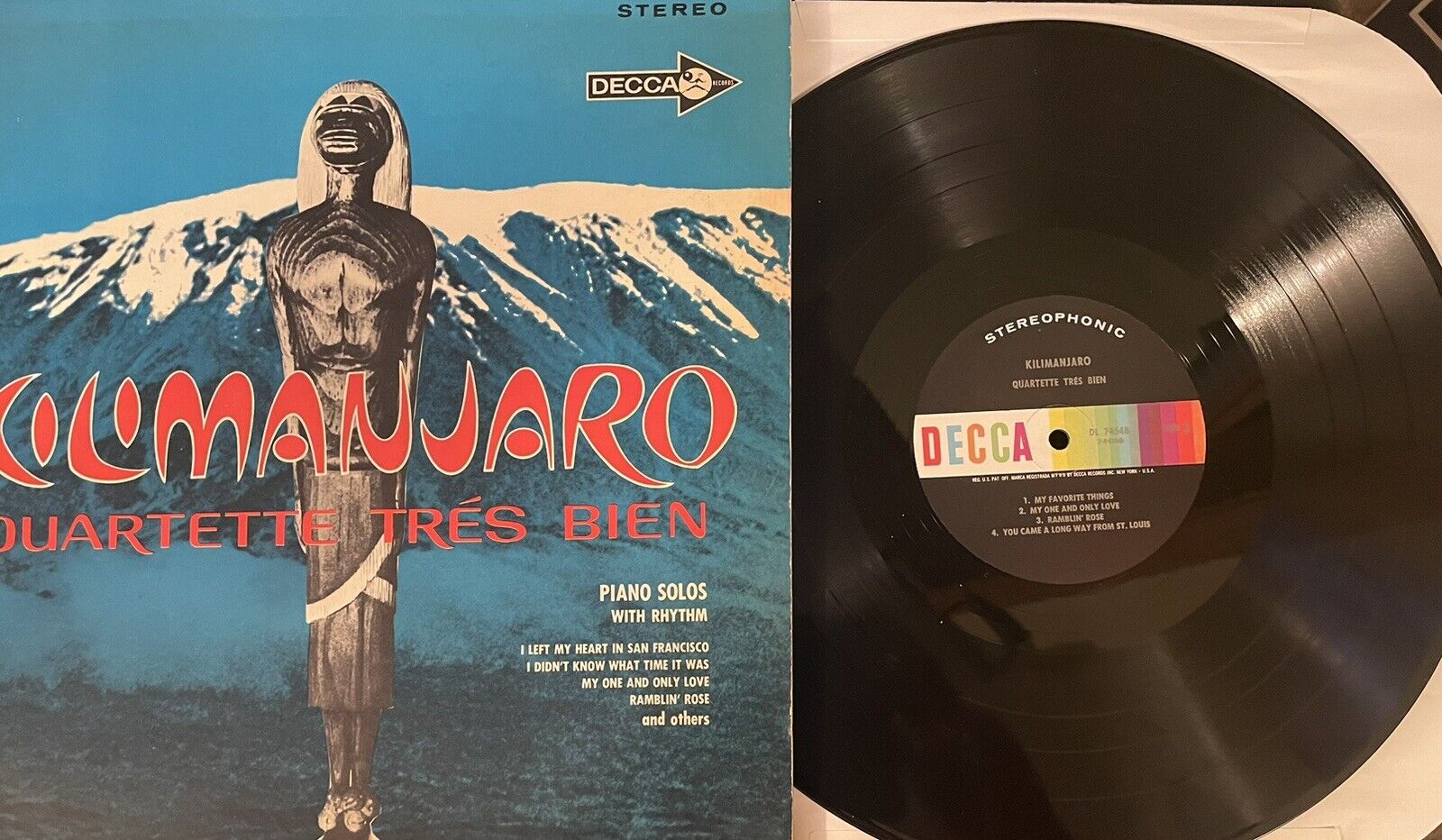 Quartette Trés Bien ‎– Kilimanjaro LP - Rare Decca 1964 Jazz Record - VG+