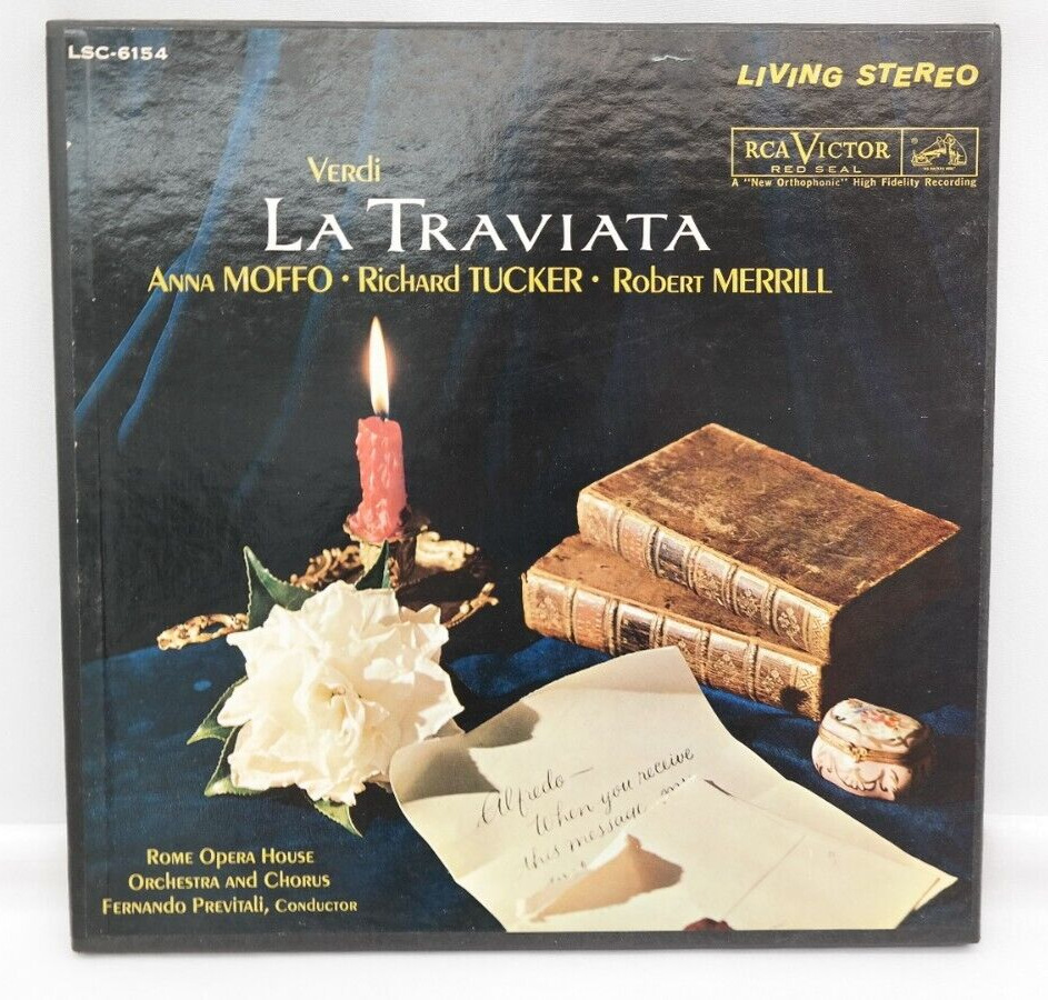 Verdi La Traviata RCA Living Stereo Vinyl Records Set of 3 Model LSC-6154     TF