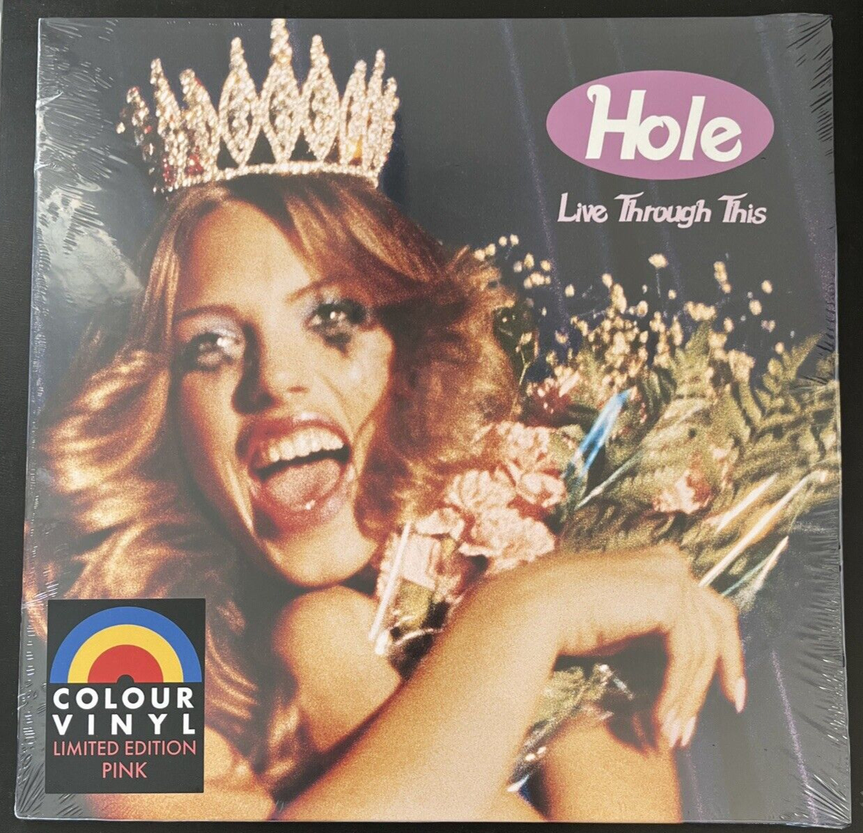 HOLE LIVE THROUGH THIS PINK COLORED VINYL LP LIMITED EDITION SEALED MINT