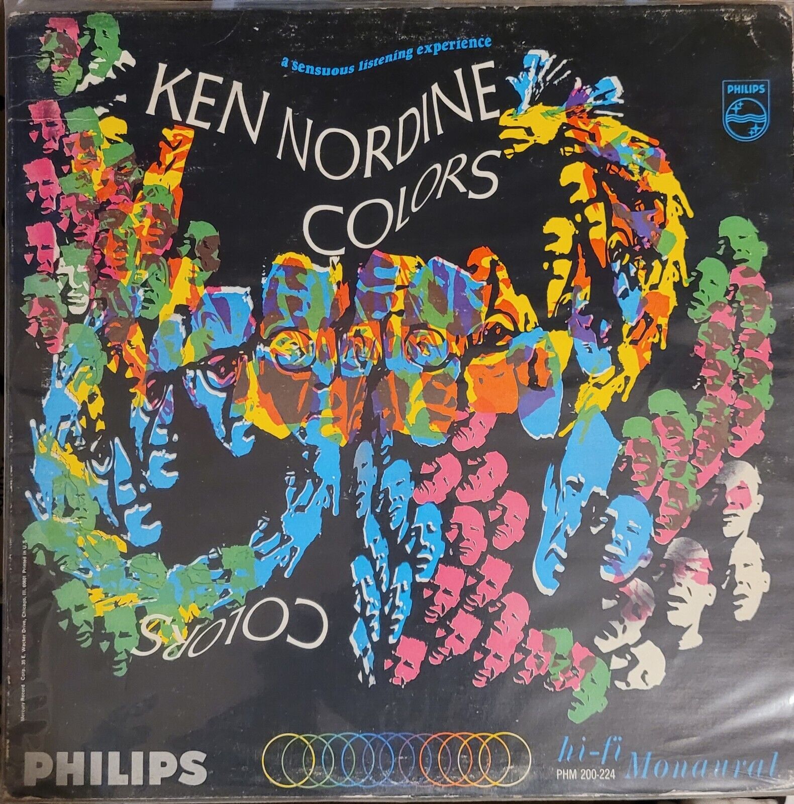 Ken Nordine Colors Spoken Word Cool Jazz Vinyl LP 1966 PHM 200-224 Rare
