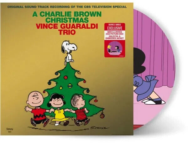 A Charlie Brown Christmas exclusive picture disc gold foil sealed gold foil jkt