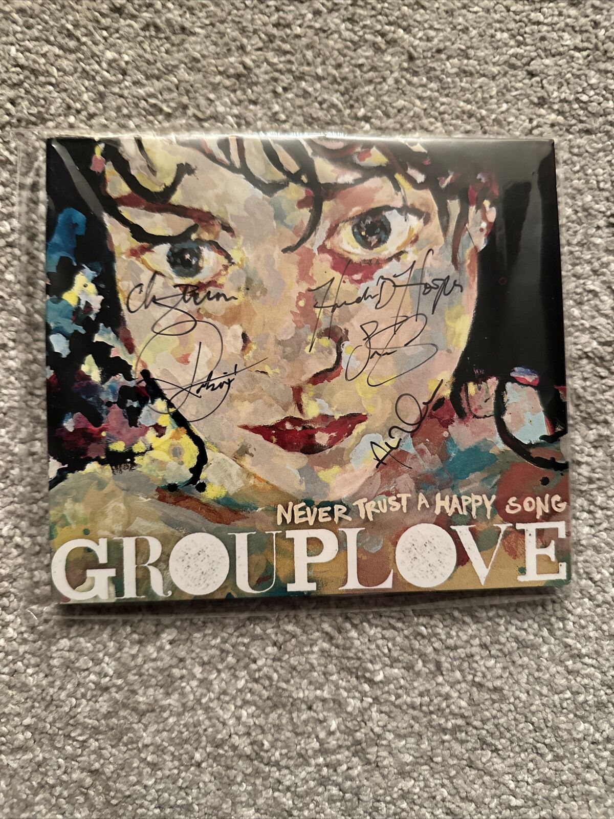 Never Trust a Happy Song by Grouplove (CD, 2011) - Autographed - Sealed