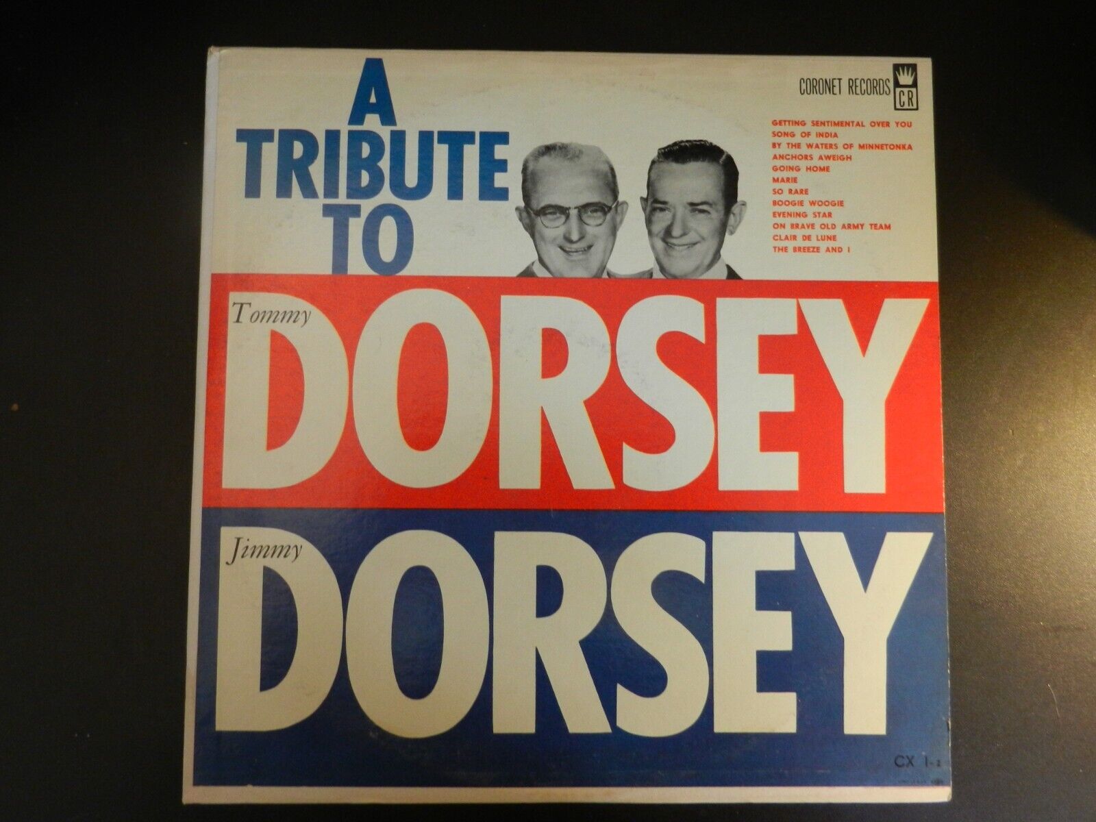 Vintage *A TRIBUTE TO TOMMY AND JIMMY DORSEY* by Coronet Records (Record -vinyl)