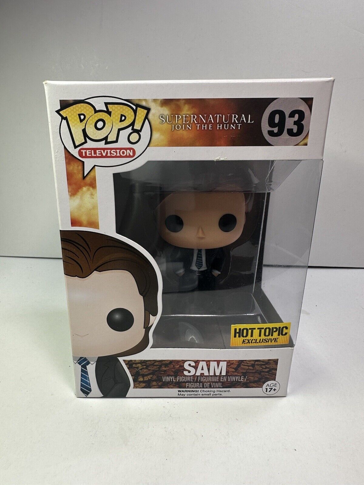 Funko Pop Vinyl: Supernatural  Sam Winchester #93 (Undercover Outfit) Hot Topic