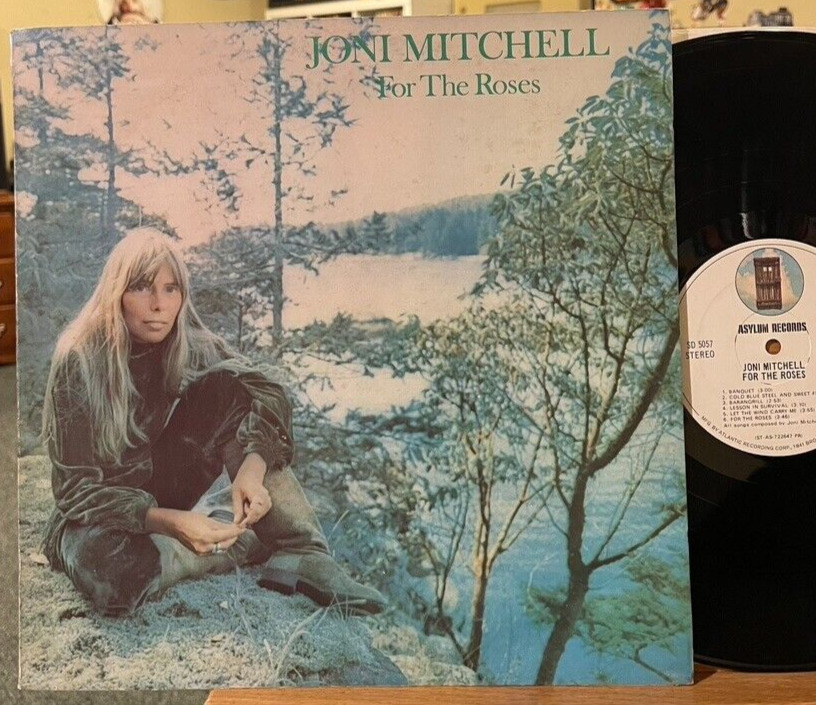 Joni Mitchell For the Roses Vinyl LP Asylum 1st Press You Turn Me On I\'m A Radio