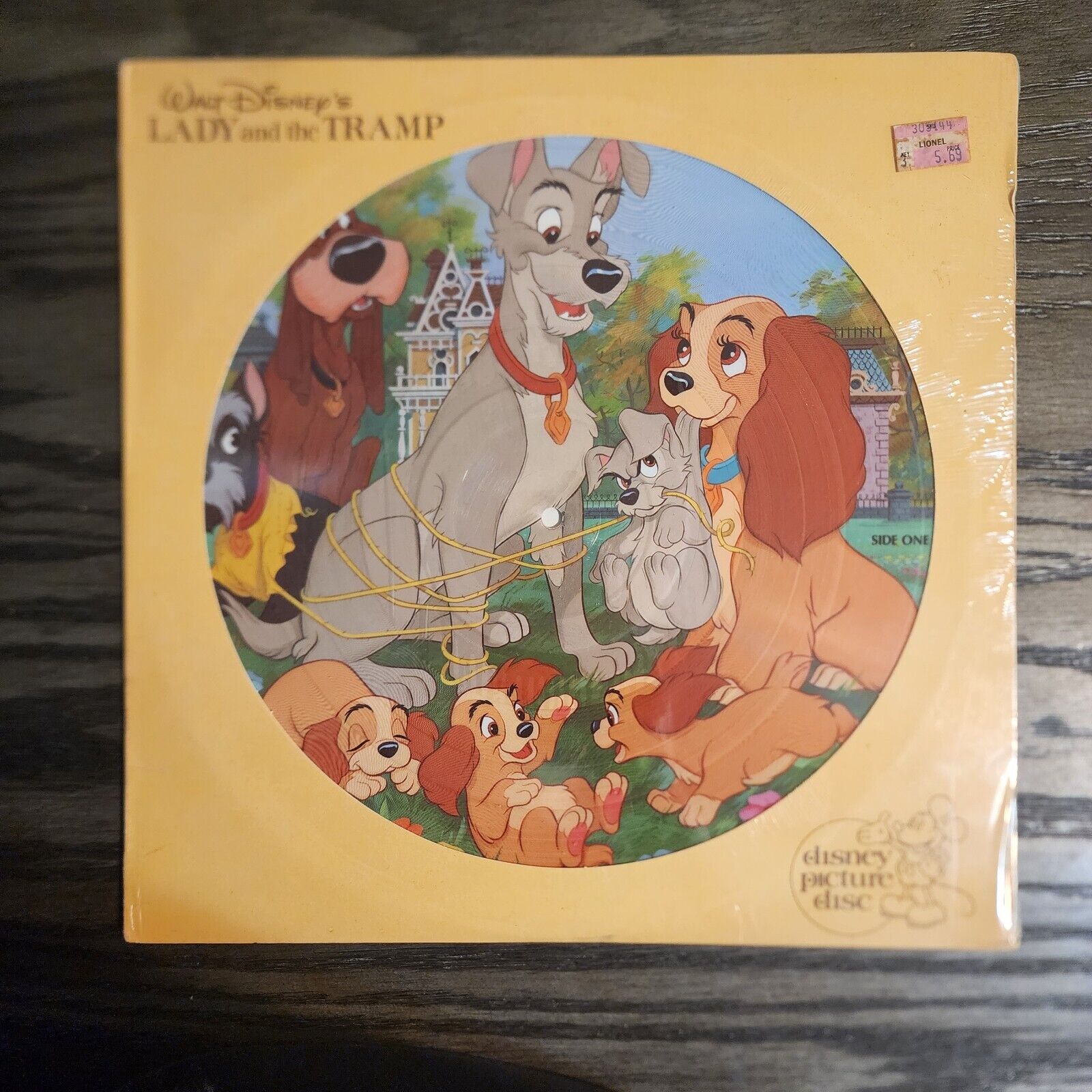 Lady And The Tramp 1980 Walt Disney Productions LP Picture Disc Disneyland 3103
