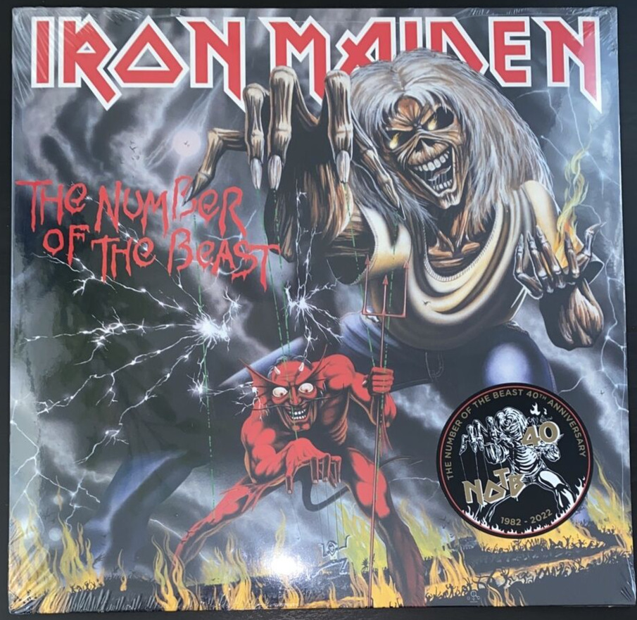 IRON MAIDEN THE NUMBER OF THE BEAST VINYL LP 40TH ANNIVERSARY 180G  SEALED MINT