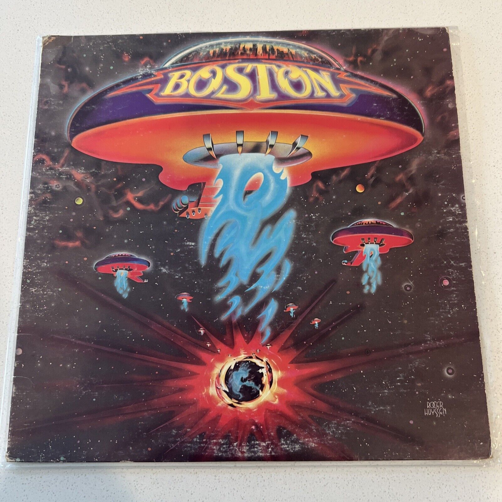 Boston / Boston / 1980s Vinyl LP Pressing w/Barcode / EX / VG