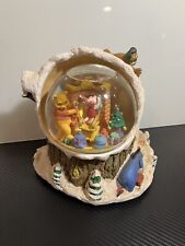 Vintage Whinnie The Poo Christmas Snowglobe with Music I will be Home for Xmas picture