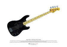 Roger Waters' Fender Precision Bass guitar ART POSTER A3 size picture