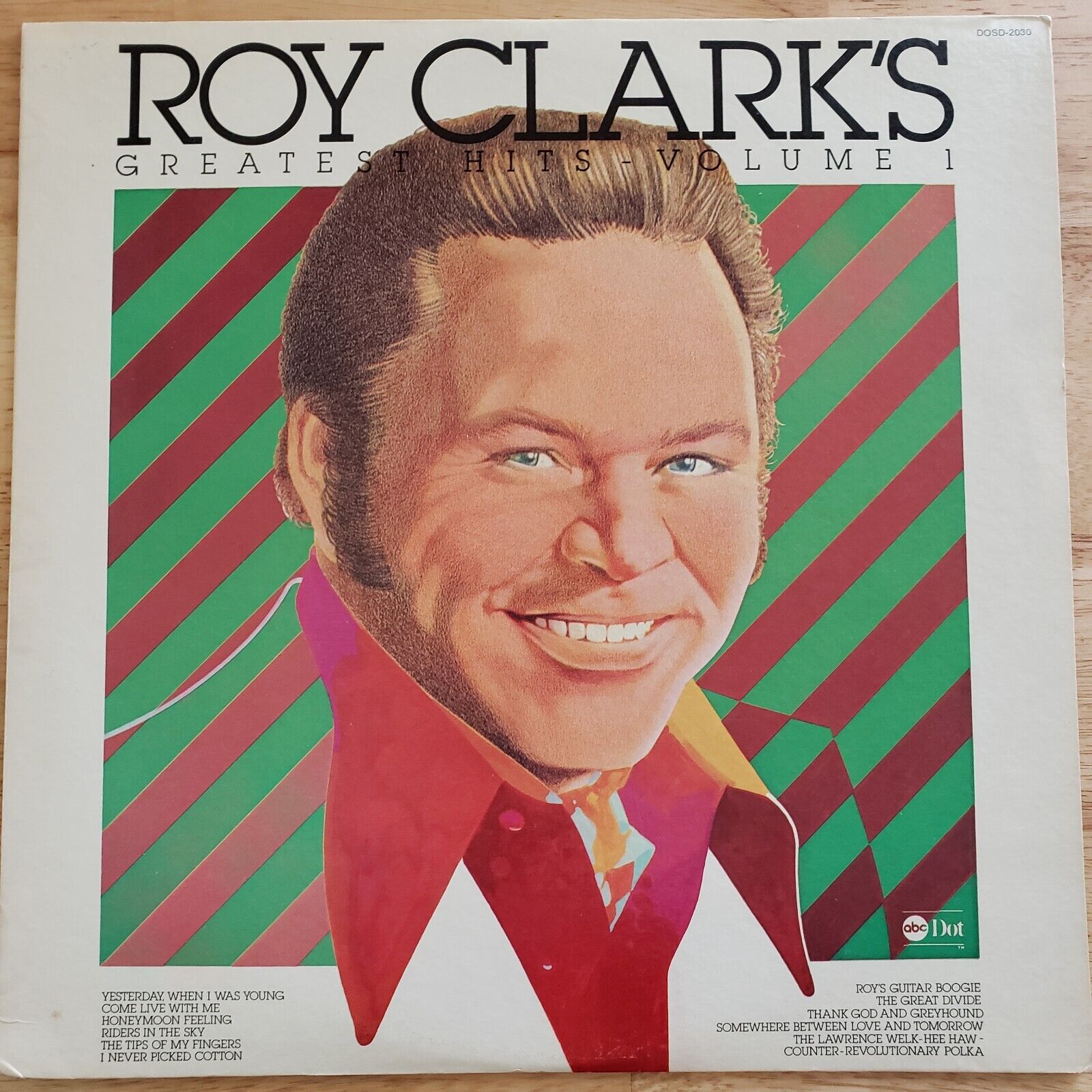 Roy Clark Greatest Hits Volume 1 - Vinyl LP  1975 ABC Dot DOSD-2030 EX