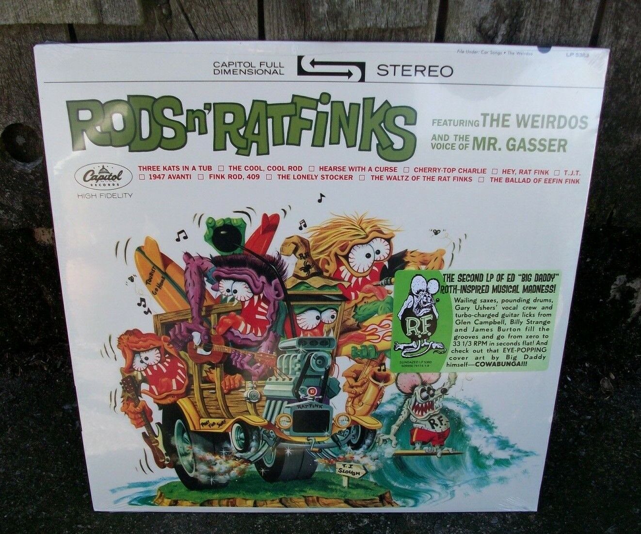 Ed Roth Rods n' Ratfinks Mr Gasser & The Weirdos Sundazed Black Friday LP Record