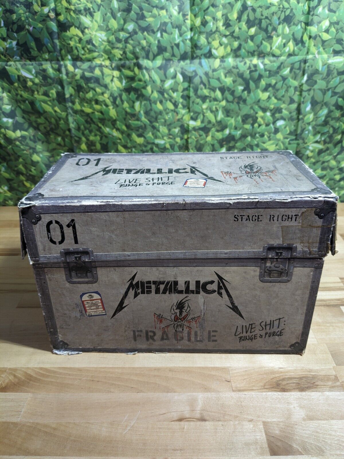 Vintage Metallica Live Shit Binge & Purge Box Set VHS CD Rock Metal
