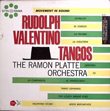 RUDOLPH VALENTINO TANGOS THE RAMON PLATTE ORCHESTRA SPINORAMA VINYL LP 108-40 picture