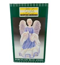 Porcelain Blue Angel with Banjo 8.5 Inch Figurine Gift Collections New picture