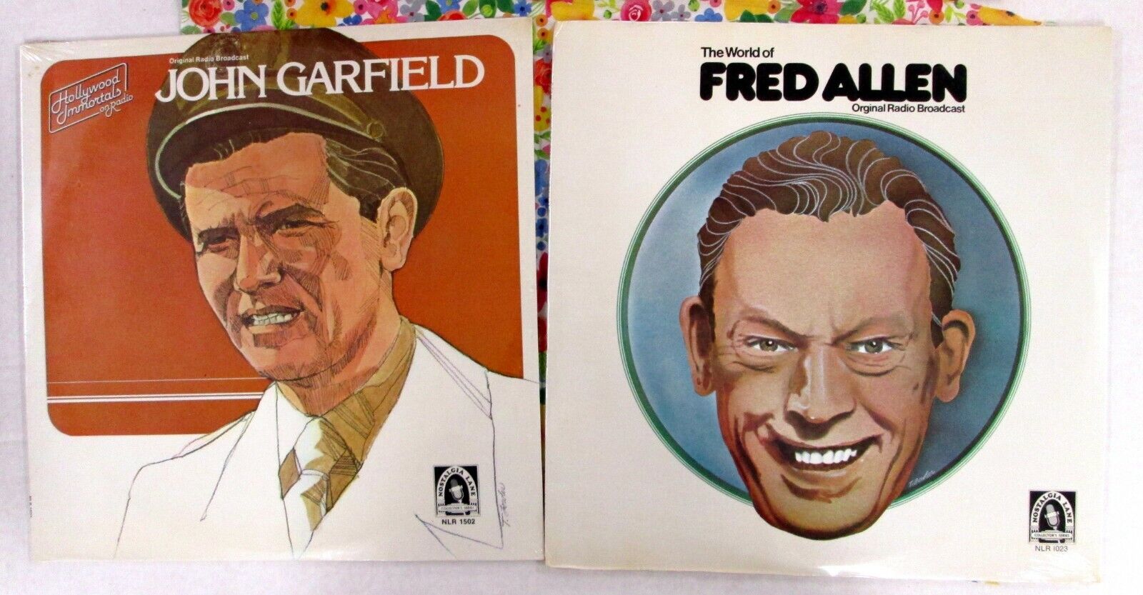 ORIGINAL RADIO BROADCAST x2 SEALED LPs: John Garfield & Fred Allen a1885