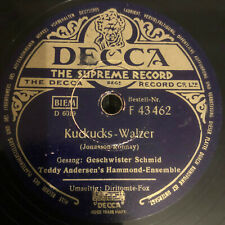 Brothers and Sisters Schmid~Cuckoo Waltz ~ Diritomte-Fox - 78RPM picture