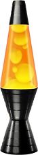 Lamp 14.5'' Vinyl Record Grooved Base -Yellow Wax and Orange Liquid picture