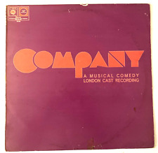 Stephen Sondheim & Larry Kert signed Company Original London Cast LP album 1972 picture