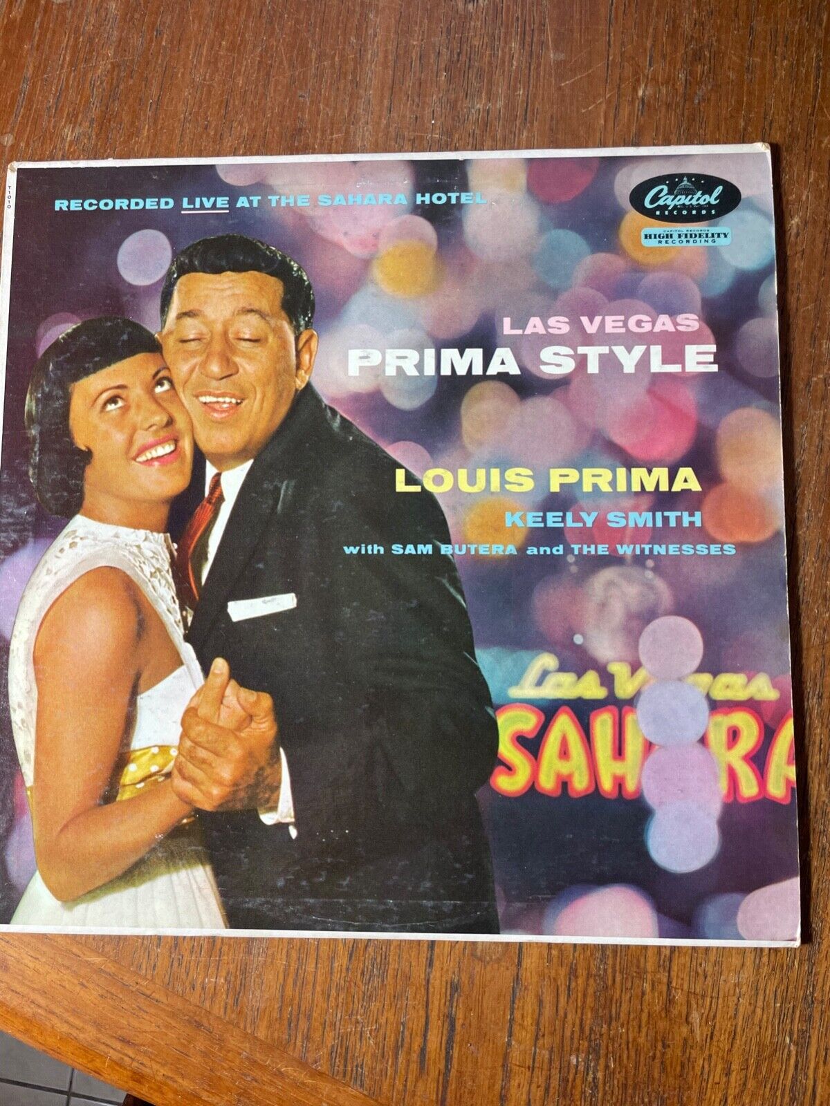 LOUIS PRIMA Keely Smith Las Vegas Style \'58 LP Blue Label VG