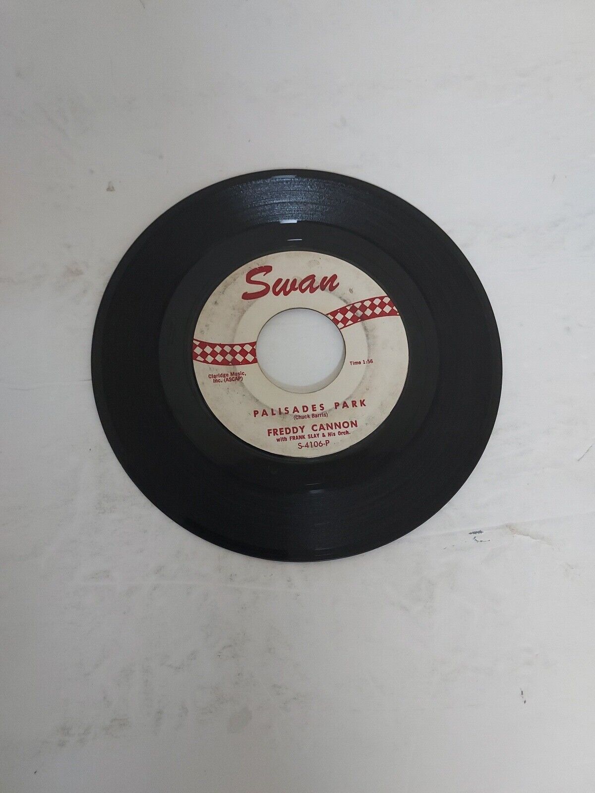 45 RPM Vinyl Record Freddy Cannon Palisades Park VG
