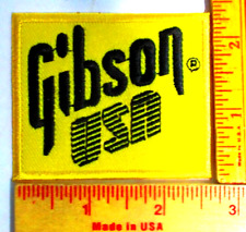 Gibson guitar patch collectible vintage rock music old band concert memorabilia picture