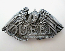 Queen - The Show Must Go On - Official 1992 Vintage Pewter Metal Belt Buckle  picture