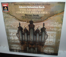 Werner Jacob, BACH: ARNSTADT CHORALE PRELUDES, LP record, 2 LPs, NM, EMI Angel picture