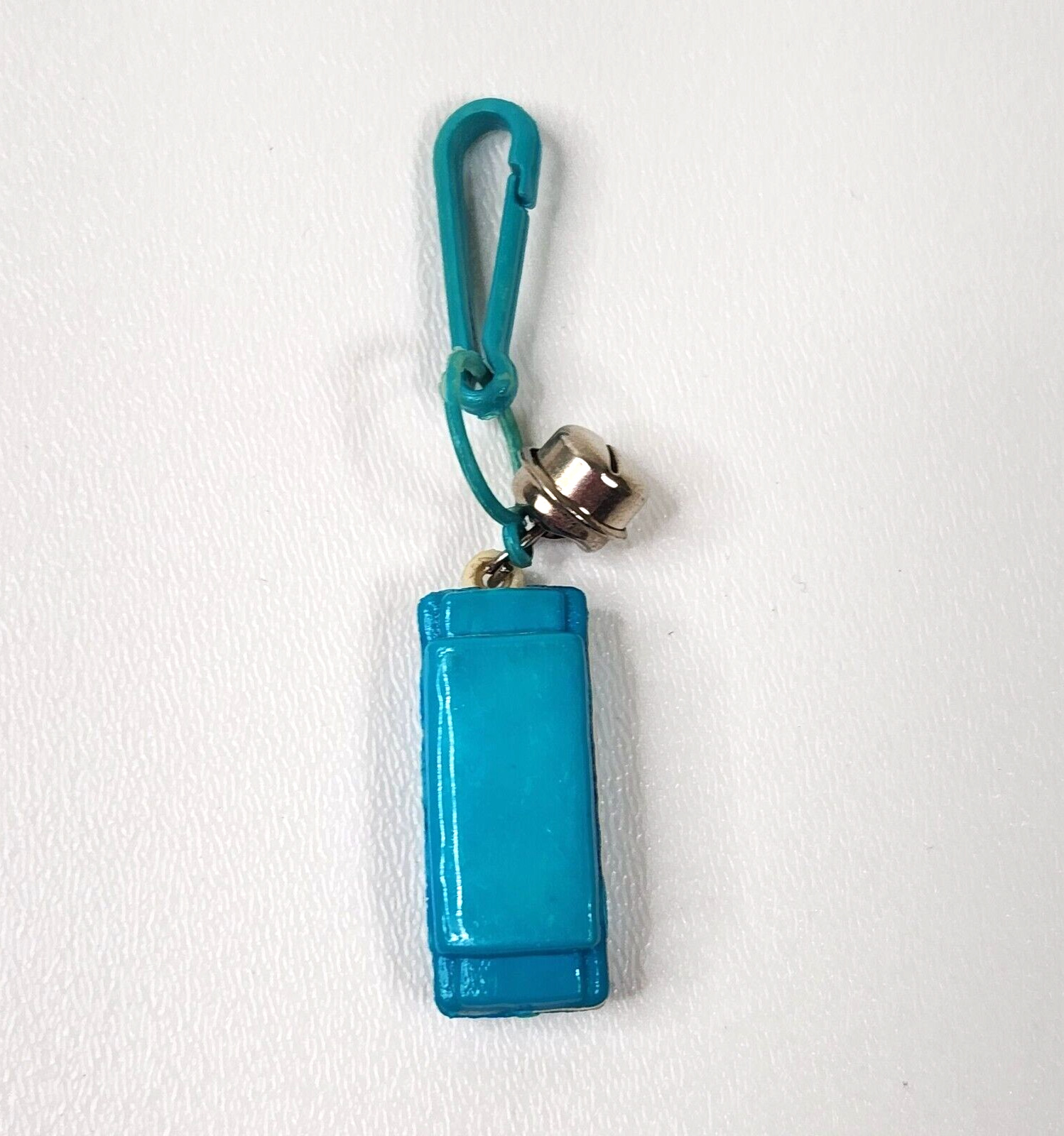 Vintage 1980s Plastic Bell Charm Harmonica For 80s Necklace