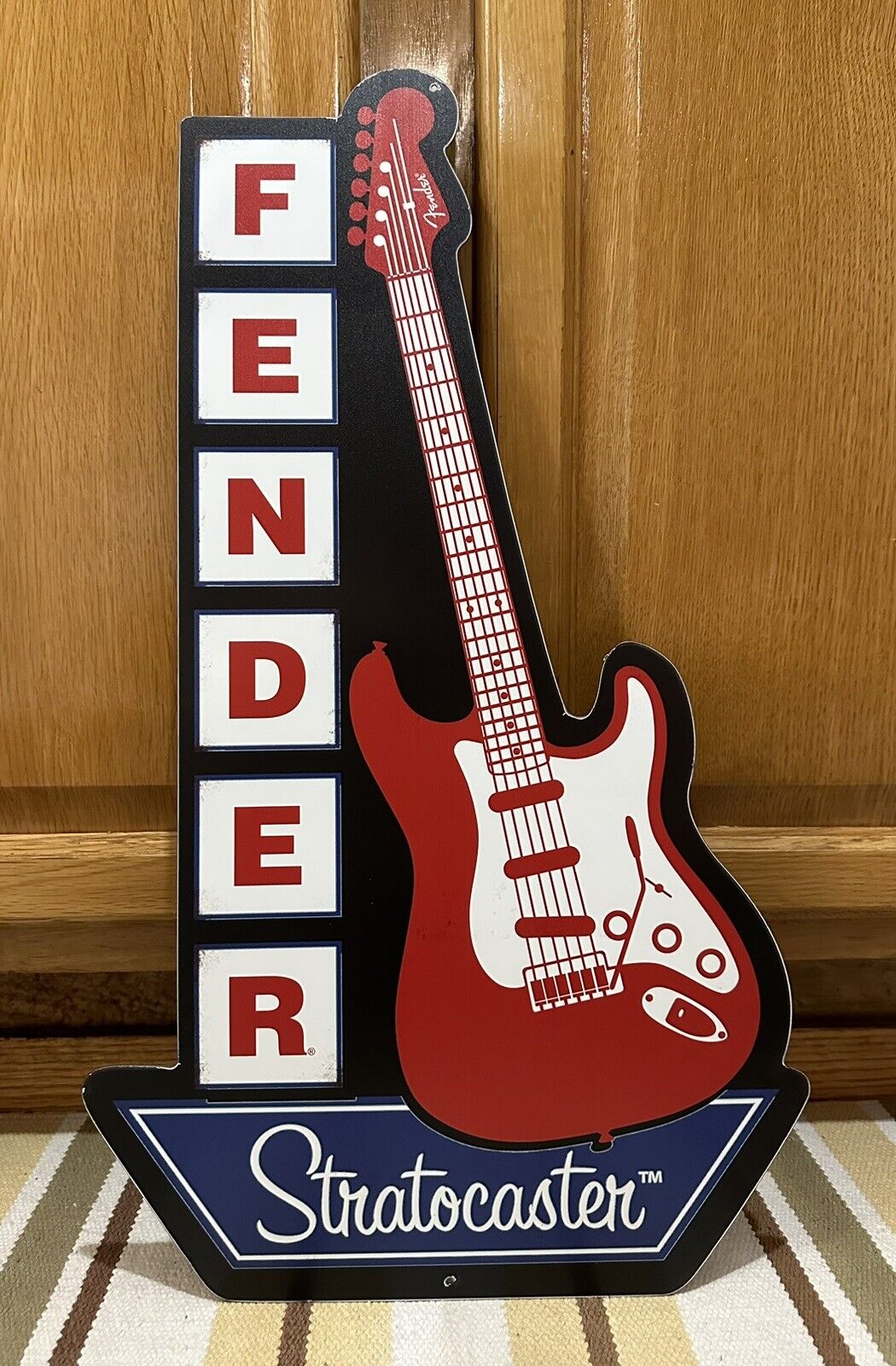Fender Guitar Sign Stratocaster ￼Metal Electric Pick Guard String Band Parts
