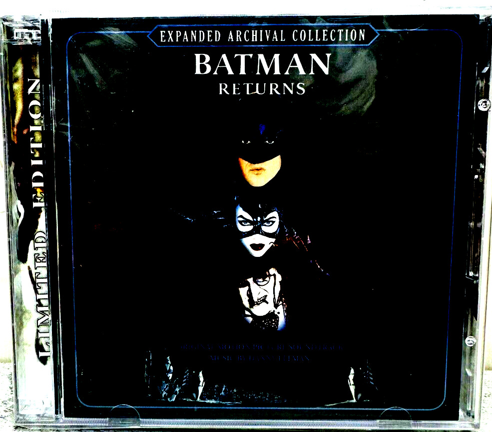 Batman Returns Expanded Remastered Score 2 CD Music Danny Elfman. La-La Land OOP