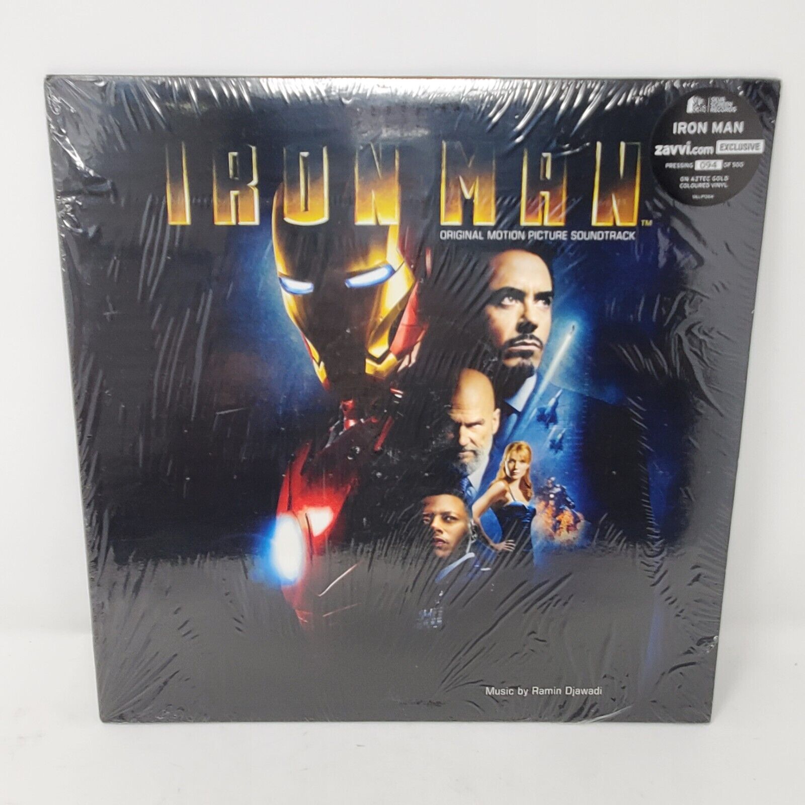 Iron Man Motion Picture Soundtrack Gold Colored Vinyl LP Marvel /500 Zavvi