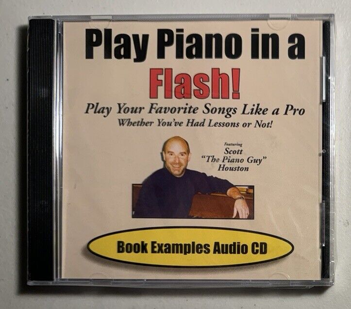 Play Piano in a Flash Book Examples Audio CD - Scott The Piano Guy Houston NEW