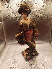 Japanese Kimono Doll Geisha Figurine with Guitar 11