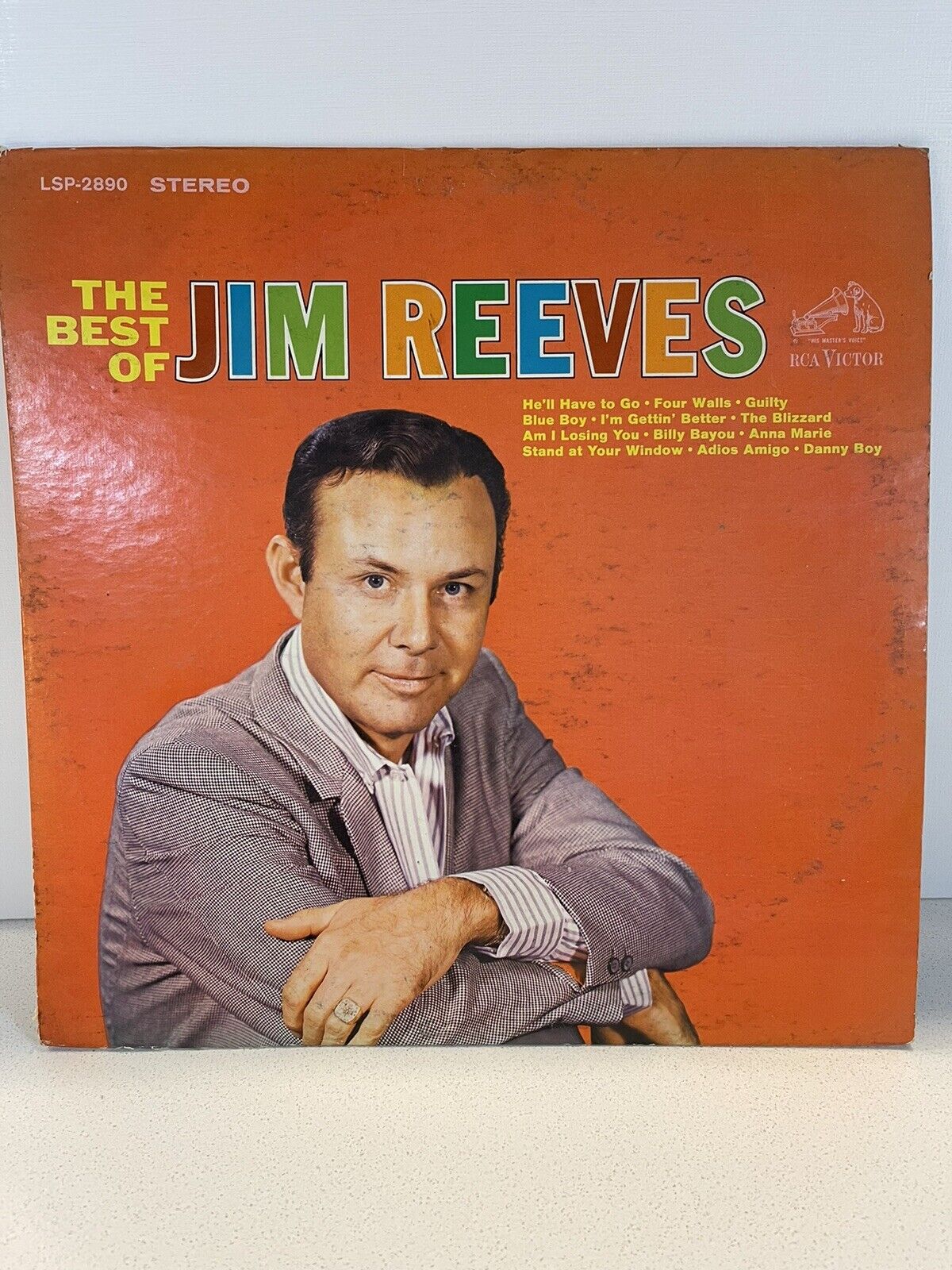 Vintage - THE BEST OF JIM REEVES - 1964 RCA VICTOR LPM-2890  Vinyl LP 