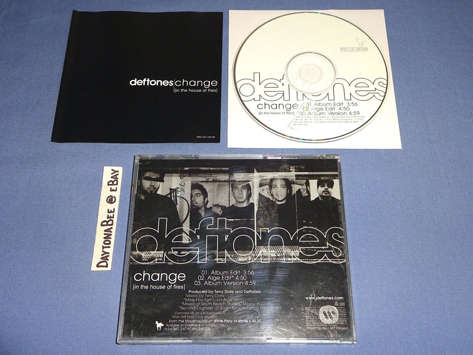 Deftones Change In the House of Flies 2000 Promo 3-Track Single Elge Album Edit