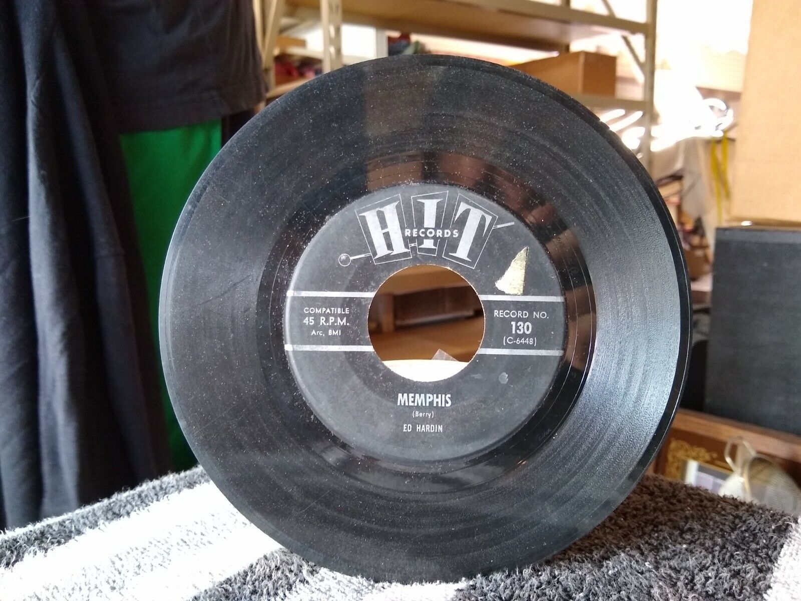 Hit Records - Ed Hardin - Memphis/Bad To Me - 45 RPM
