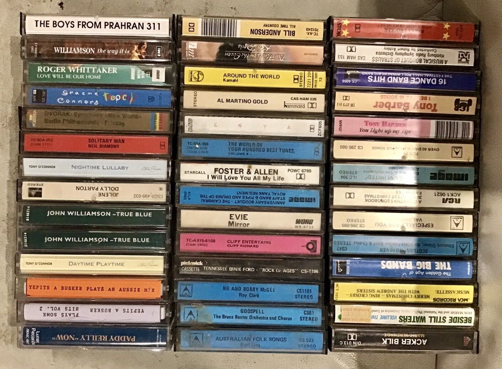 Cassette Tapes Bulk Lot Retro Vintage Music x 42 Lot 203