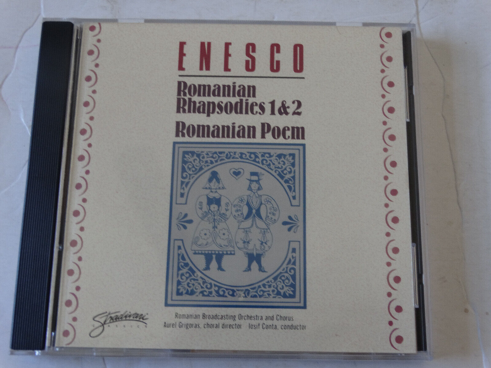 George Enesco Romanian Rhapsodies 1 & 2 Romanian Poem CD Classical Music