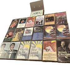Lot of 19 Cassette Tapes Includes a Variety of Country and Gospel picture