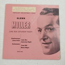 VTG Glenn Miller 7 In Vinyl jukebox Sat night Chattanooga Choo 45 rpm epat-401 picture